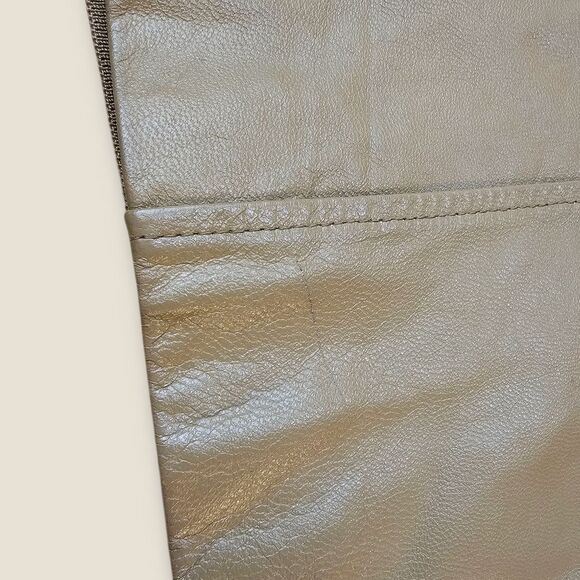 Vintage Nygard Tan Leather Zip Front Vest Size 1x - Picture 7 of 8